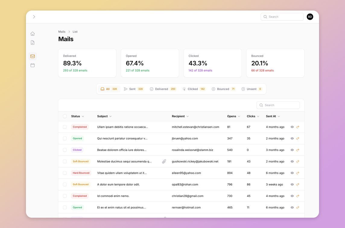 MadeWithLaravel's tweet image. Laravel Mails by @Vormkracht10 lets you track all the mails that have been sent by your app ✉️ - madewithlaravel.com/laravel-mails