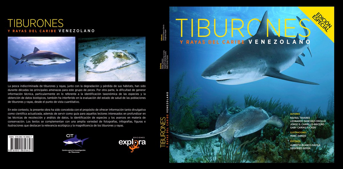 TIBURONES Y RAYAS DEL CARIBE VENEZOLANO 
¡Nuevo libro disponbible en un mes!  

¿Quieres saber más al respecto de esta nueva publicación de EXPLORA EDICIONES?  

Entra en nuestra cuenta de Instagram y entérate de mucho más...!  

IG: instagram.com/explora_projec…