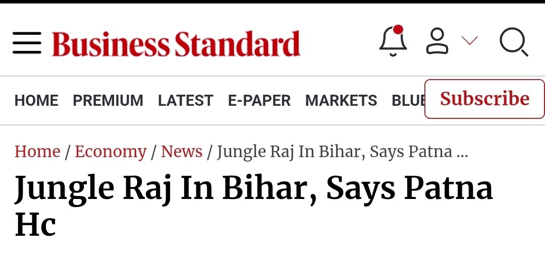 RShivshankar's tweet image. For Gen-Z voters in Bihar here&apos;s some trivia. 

The term &quot;JUNGLE RAJ&quot; isn&apos;t a well oiled political deus ex machina invented by BJP to win voters. 

THE PHRASE WAS COINED FIRST BY THE PATNA HC IN 1997 IN A CONTEMPT CASE!