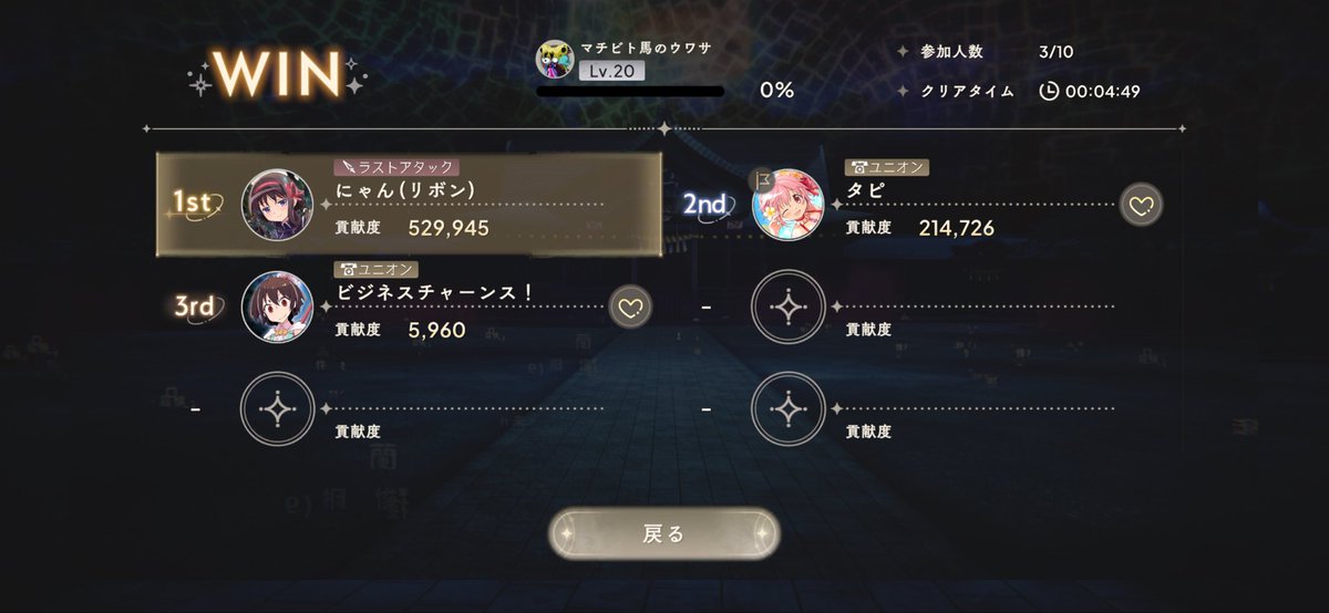 nyan_mddr's tweet image. ビジネスラスアタハイエナから念願のラスアタ奪い取った🔥
ずーっと動かずひたすらラストだけの為に構えやがって…🤣ふふww