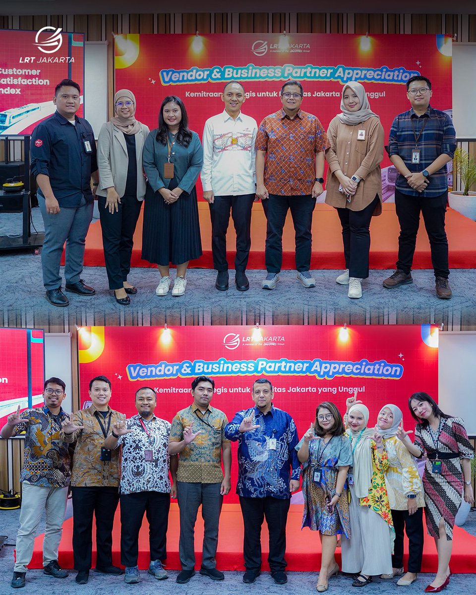lrtjkt's tweet image. Kebersamaan dalam kolaborasi 🤝.
LRT Jakarta menggelar Vendor Gathering sebagai apresiasi &amp;amp; silaturahmi bersama mitra yang mendukung layanan Lincah, Ramah, Terpercaya, Jujur.

Terima kasih atas sinerginya! 
#LRTJ