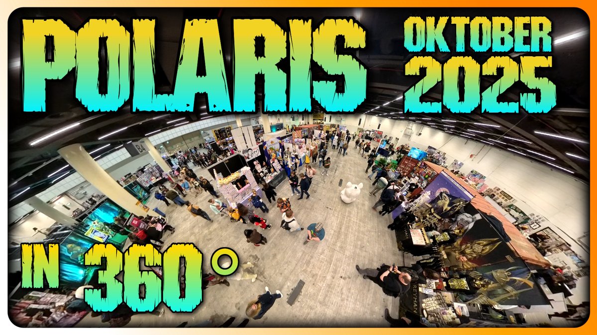 Tamyhro's tweet image. Spät, aber hier ist das 360°-Video von der Polaris 2025!
youtube.com/watch?v=qVBGPI…
(nur in 4k dieses Mal)
Ihr könnt selbst mit der Maus oder auf mobilen Geräten per Touch in andere Richtungen schauen oder diese dafür selbst bewegen :)
Viel Spaß 
@polarisconvention #polaris