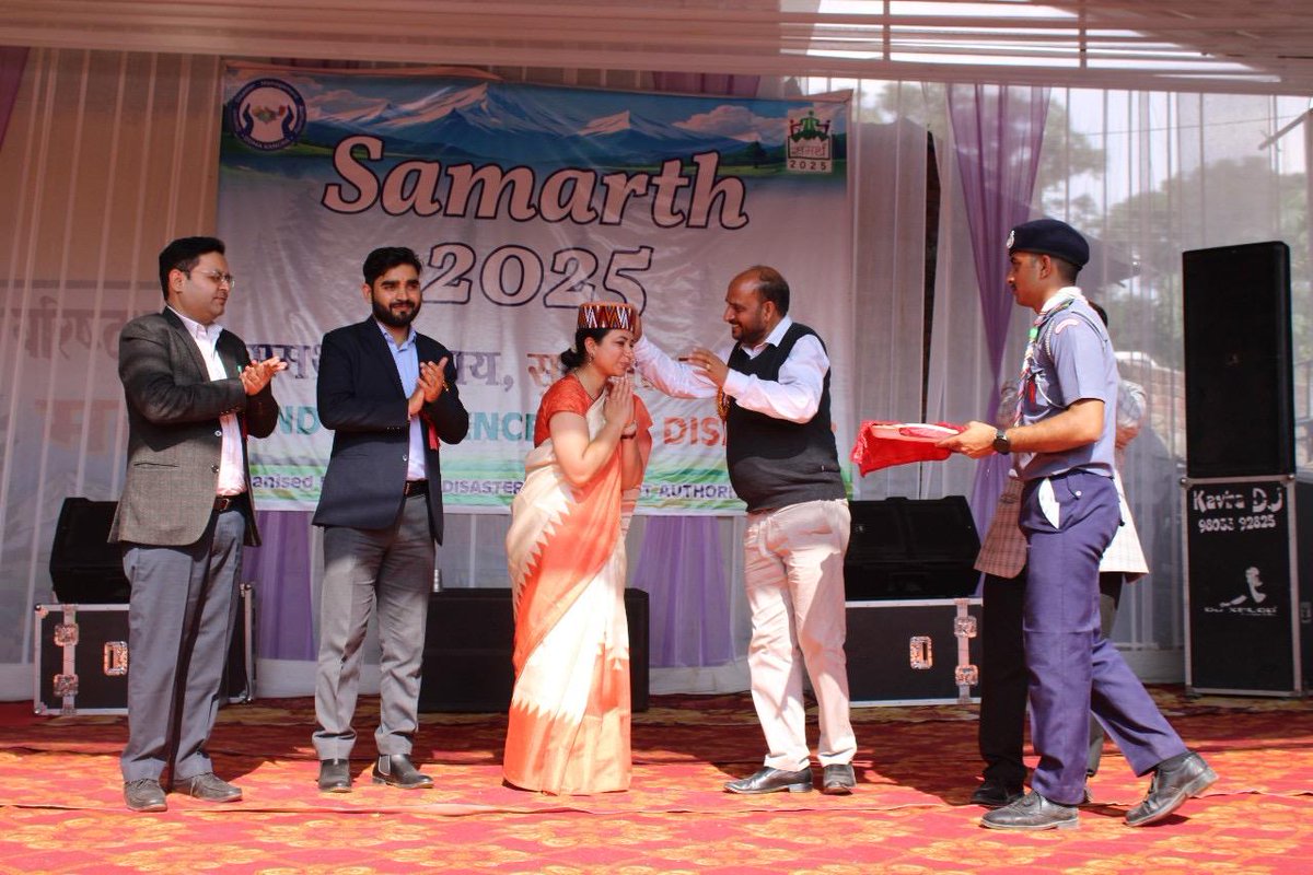 DdmaKangra's tweet photo. 📷 Honouring Excellence in Disaster Relief and Risk Reduction
📷 District-Level “SMARTH Mela 2025” Held at Govt. Degree College, Matour, Kangra https://t.co/MvDPrJ7HzB