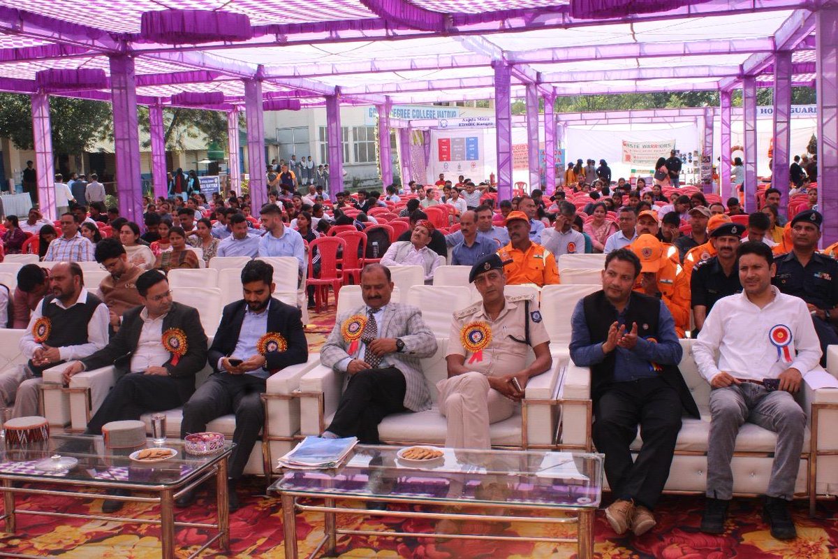 📷 Honouring Excellence in Disaster Relief and Risk Reduction
📷 District-Level “SMARTH Mela 2025” Held at Govt. Degree College, Matour, Kangra