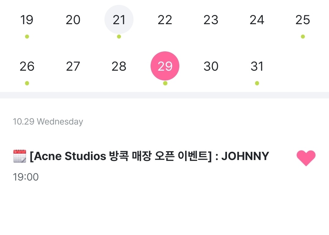 26Oct - MNL
28Oct - ICN
29Oct - BKK

johnny indeed so busyyyy 🤩🤩