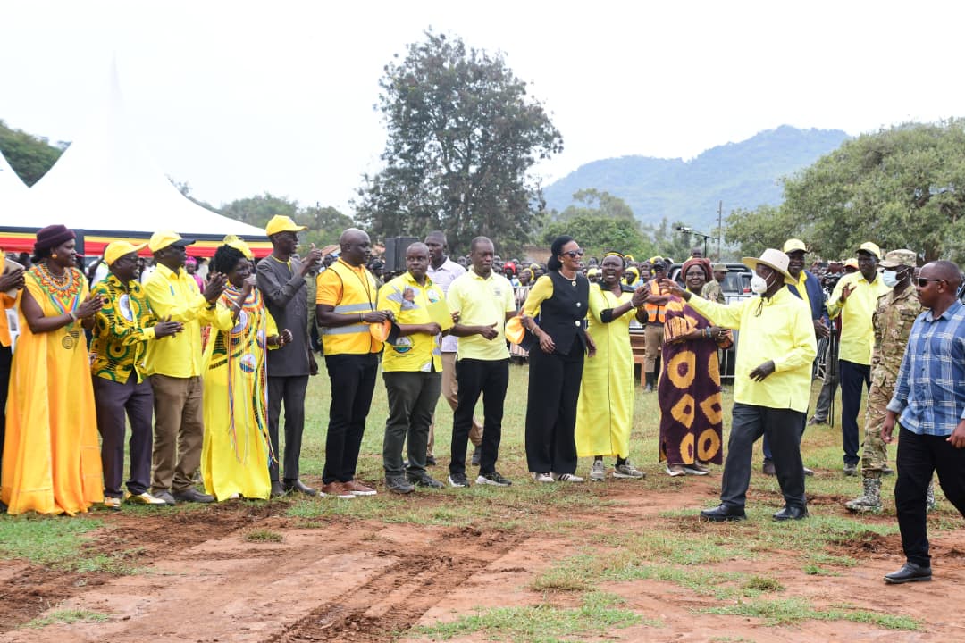 H.E. <a href="/KagutaMuseveni/">Yoweri K Museveni</a>, the NRM Presidential Candidate, is already on ground at Abim Primary School in Abim District and will soon address a mammoth crowd of supporters as starts his campaign in Karamoja sub-region. #ProtectingTheGains