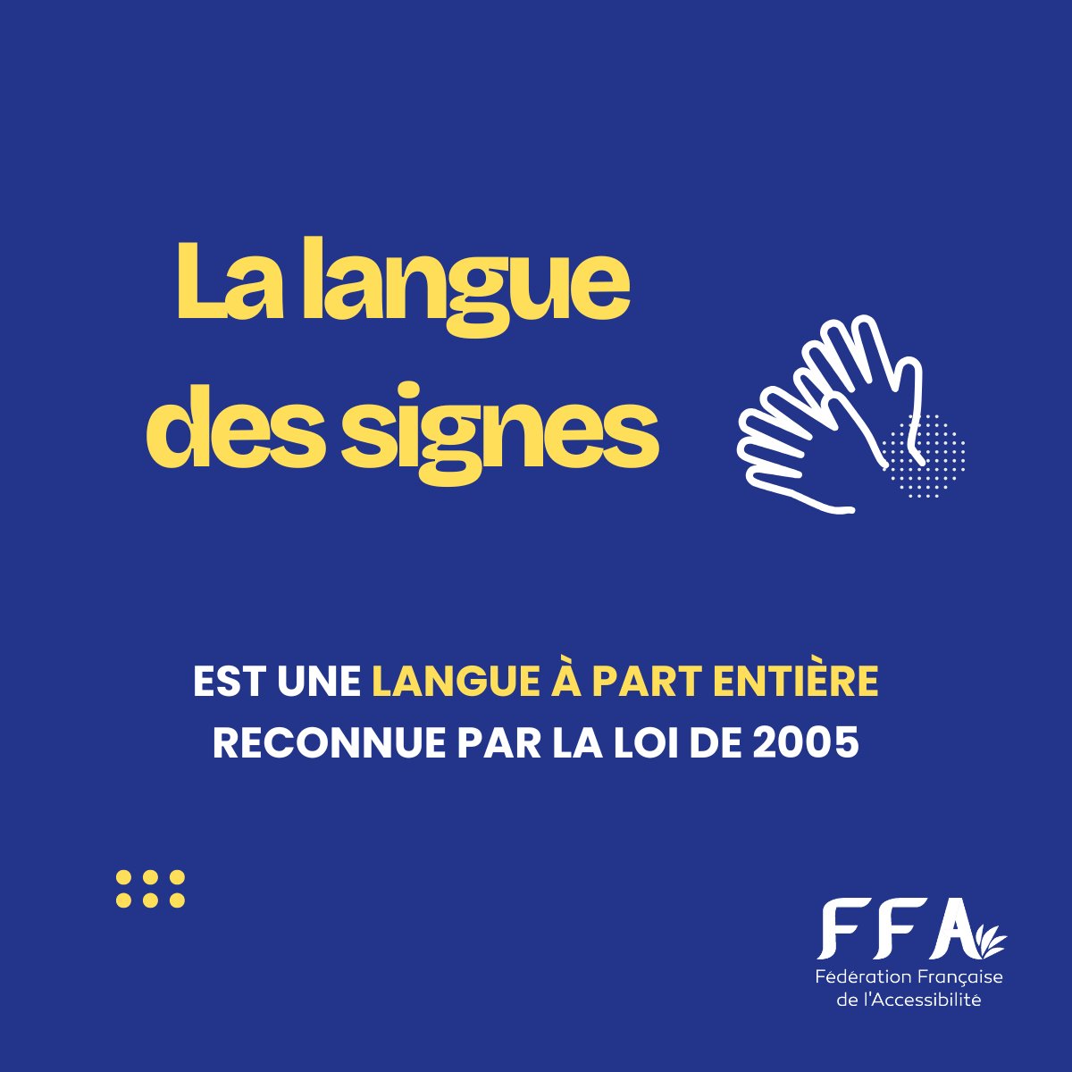 Fédération Française de L'Accessibilité tweet media
