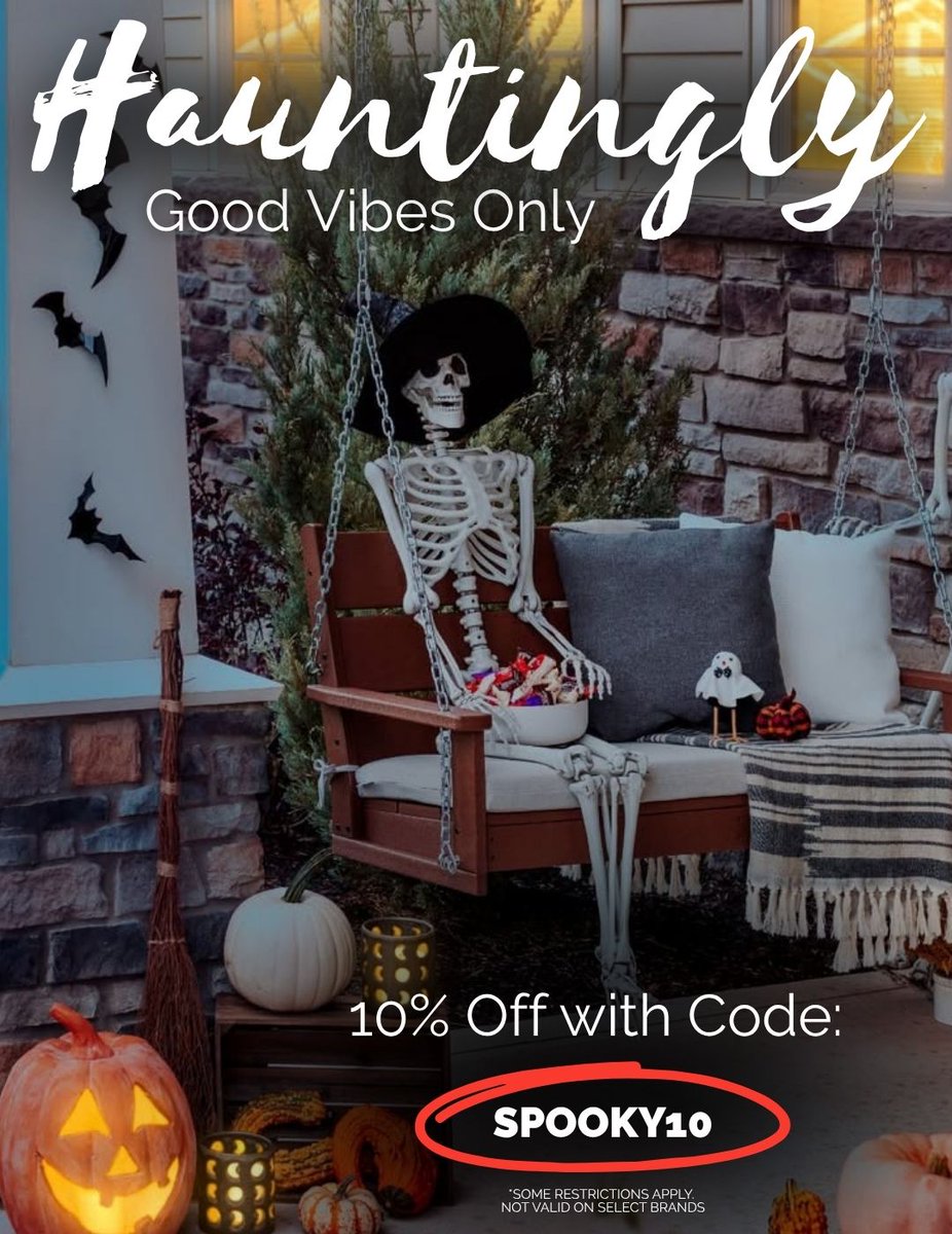 AllBackyardFun's tweet image. Hauntingly good vibes only 👻✨
Snuggle up, sip something warm &amp;amp; enjoy spooky fall nights outdoors!
🎃 10% OFF with code SPOOKY10
allbackyardfun.com

#AllBackyardFun #SpookySeason #FallVibes
