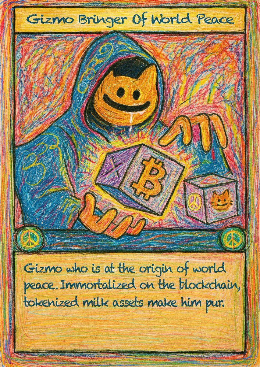 We are so back 

WPC #39 ‘Gizmo Bringer Of World Peace’ by the very special  <a href="/ChudoSasshha/">SASHA 🐸 CHUDO</a> will be ripping at <a href="/ordzaar/">Ordzaar</a> on Monday October 27th at 4:20 PM EST 

GTD for holders of 14+ (4hrs) 
FCFS for holders of 7+  (2hrs)