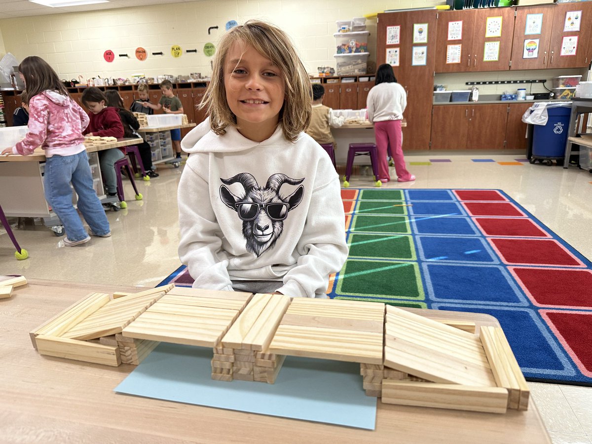 lkwd_elemSTEM's tweet photo. 3rd graders learned about the properties of bridges then used their knowledge to build different types!  Super creative!  💜💛 https://t.co/bvDR5s2Srb