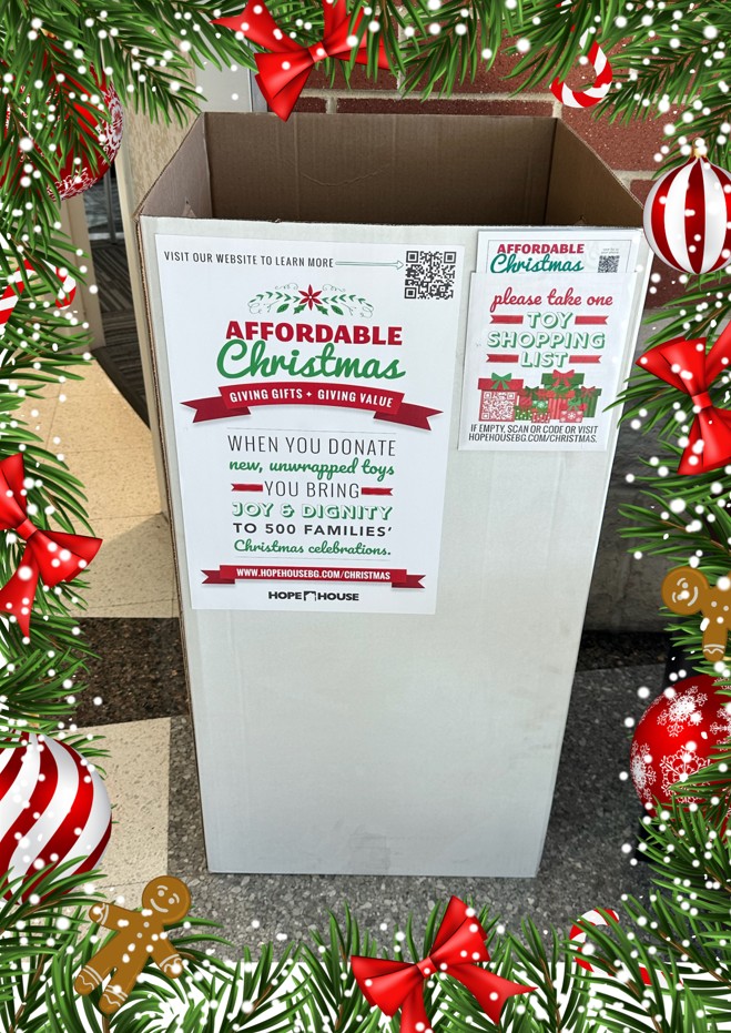 It's not too early to start shopping for the holidays! BGMU is proud to be a drop off location for <a href="/hopehousebg/">Hope House</a> Affordable Christmas program. For more info, visit their website at 
 👉hopehousebg.com/christmas 🎄