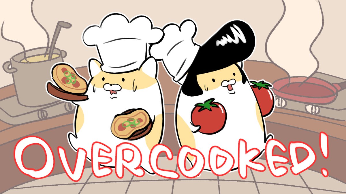 YankeeHamsters's tweet photo. 🍳配信情報🍳

今日の21時からの配信は、
リーゼントとモヒカンが再び
「オーバークック２」をプレイ！

久々にオレらの料理が恋しいだろう❣

https://t.co/jRjLktehVx https://t.co/5Au89gJSb7