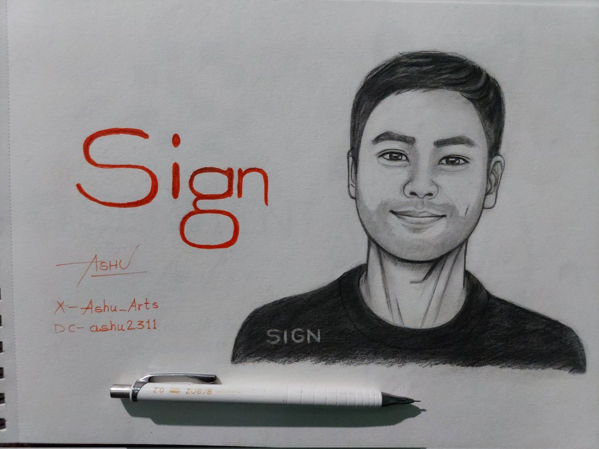 I shall always stay with <a href="/sign/">Sign 🧡👀</a> 🧡.

It's been a long time. 
This is the fourth sketch of  our beloved sign daddy <a href="/realyanxin/">Xin (Shin) Yan 閻欣</a>.
Unfortunately he never have seen any of those sketches 😕. Maybe he didn't like those sketches 🤧. And yes, I think this sketch is not that good either.