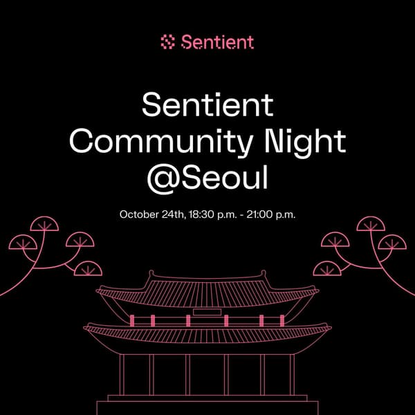 uamstation's tweet photo. gSenti! Just attended the amazing Sentient Community Night in Korea!  The energy, discussions, and connections made were truly inspiring. Big thanks to @SentientAGI and @namyura_ for hosting such a vibrant event! Excited to be part of this community!  #SentientCommunity https://t.co/DFcK3zPL3U