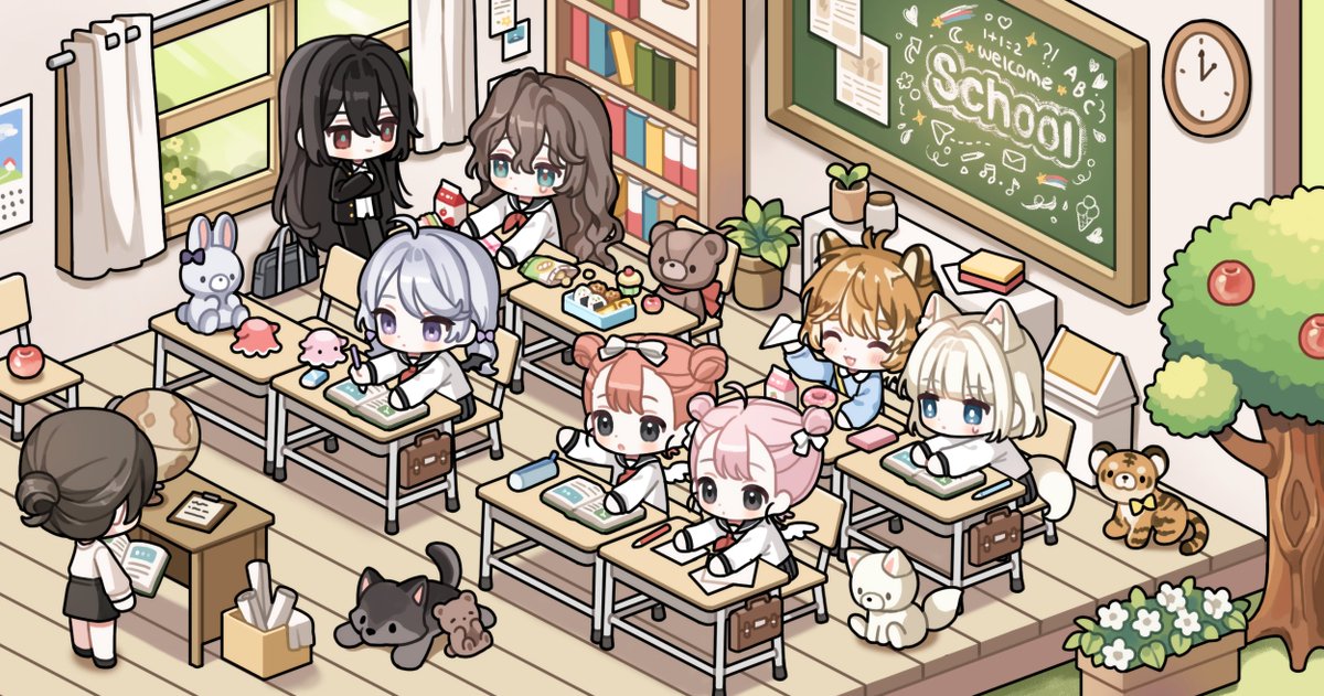 추가금으로 작업한 커스텀 교실이에요~