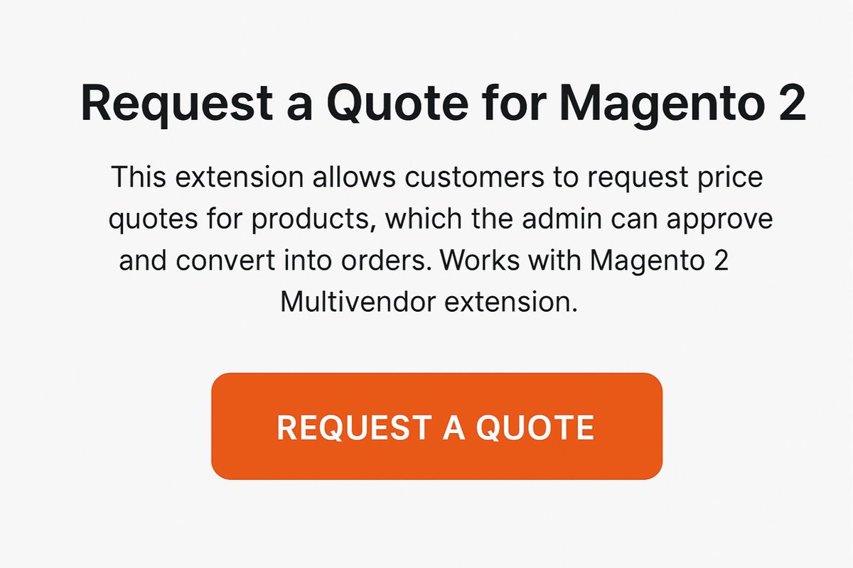 purpletreesoft's tweet image. Request a Quote for Magento 2 lets customers request personalized product prices directly from your store. Admins can review, approve, and convert quotes into orders instantly. 
Increase B2B conversions.
shorturl.at/Qbi6e
#Magento2  #QuoteRequest #MagentoExtension