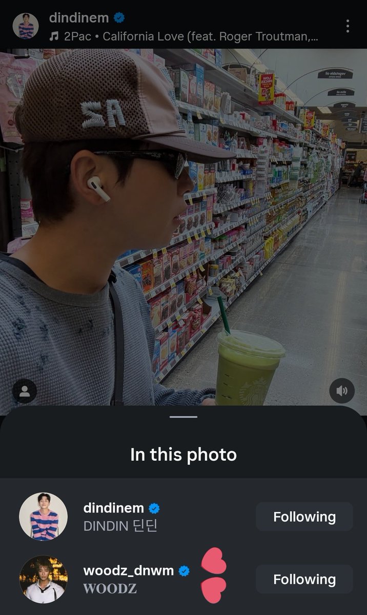 BeaniverseYoun2's tweet image. 24.10.2025 dindinem IG Post
คุณ #DINDIN อัพรูปที่ใส่หมวก OOTART พร้อมแท็กไอจีซึงยอนค่ะ

#딘딘 #WOODZ #조승연 #우즈 #OOTART