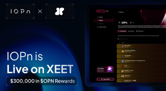 The wait is over - <a href="/IOPn_io/">IOPn</a> is officially LIVE on <a href="/xeetdotai/">xeet</a> 

A new era of on-chain creativity begins, where every post, action, and signal fuels your climb up the leaderboard. 

With $300K in $OPN rewards up for grabs, it’s time to prove your impact, amplify your voice, and