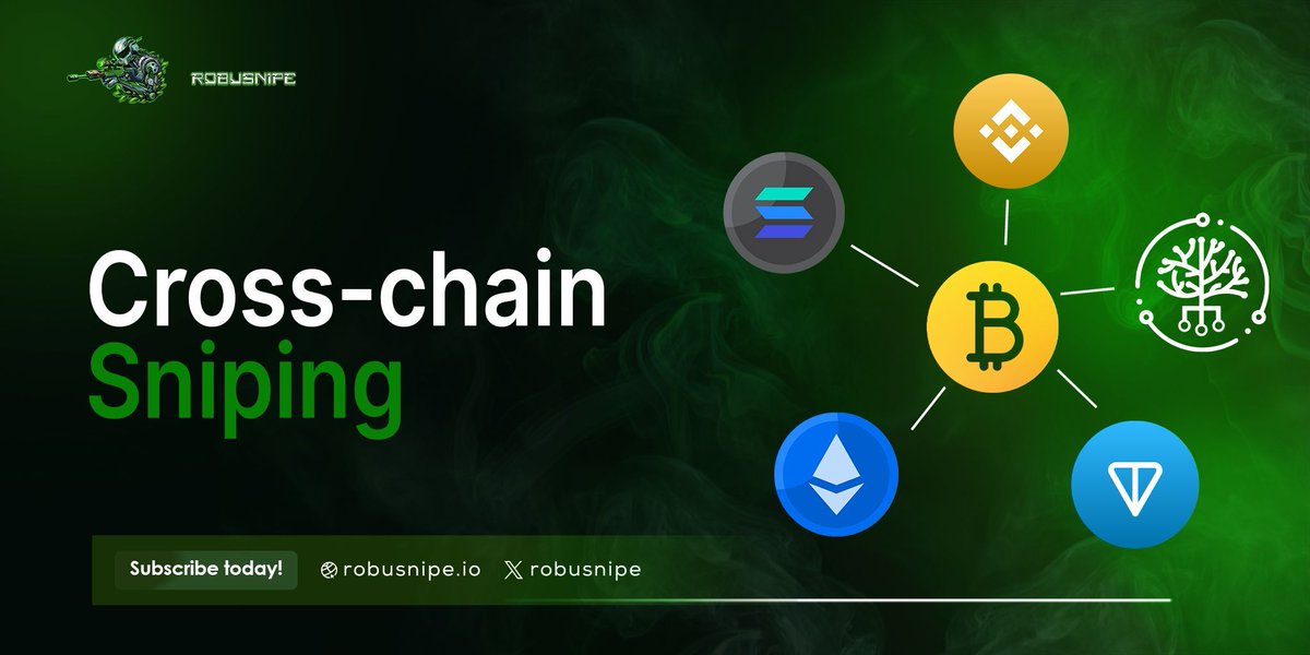 SOL ✅ 
ETH ✅ 
TON ✅ 
BNB✅ 
ROBURNA✅ 

All it takes is ONE click.
you identify the target🤙  we SNIPE🔫