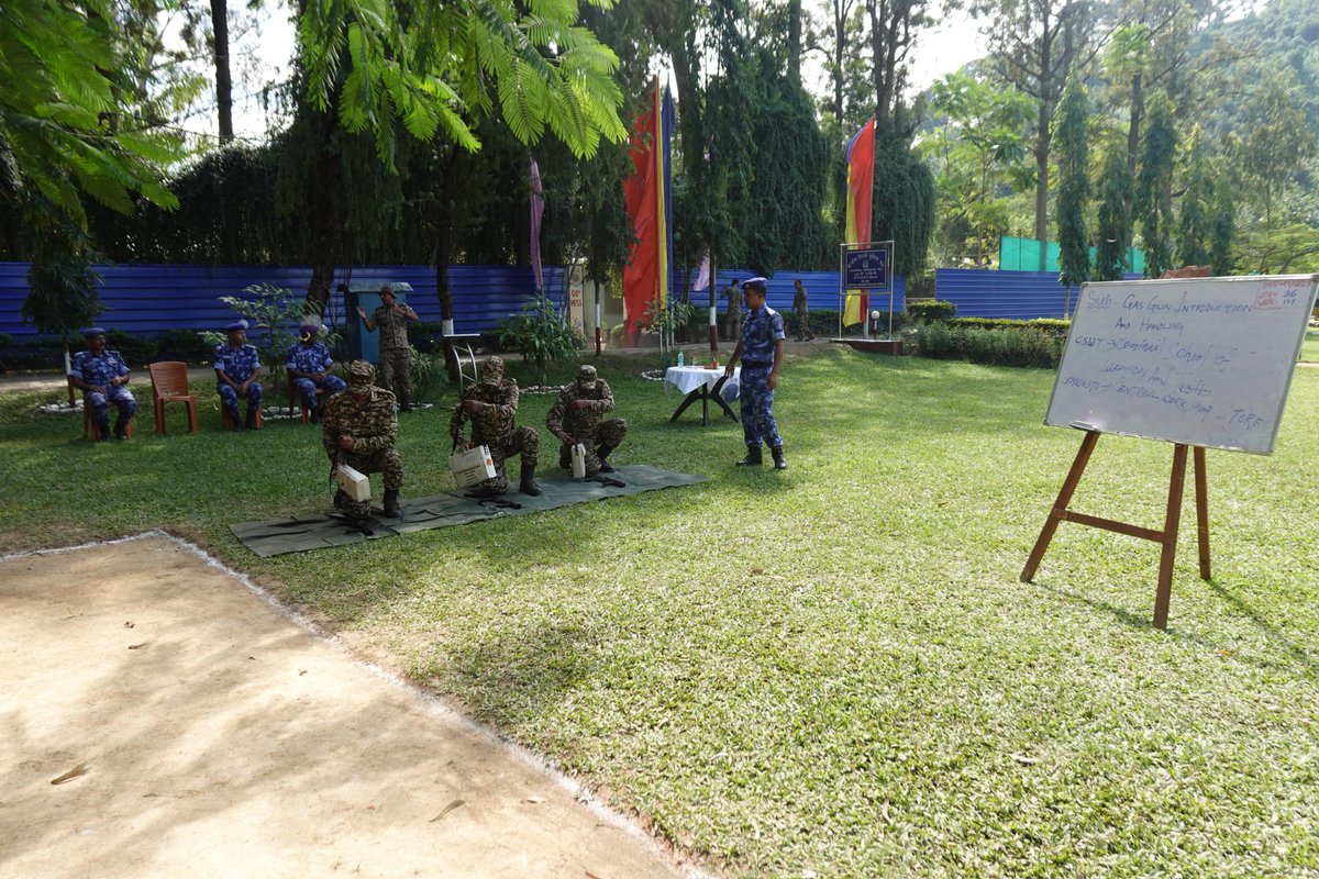 tiger69bn's tweet photo. A week-long Specialized Training on Public Order & Crowd Management and Use of Non-Lethal Weapons commenced at HQ/69 Bn #CRPF, Mantripukhri, enhancing coordination among forces for effective crowd control operations. 💪🇮🇳
#CRPF #TrainingForExcellence #Manipur https://t.co/CfHhdoCEGZ