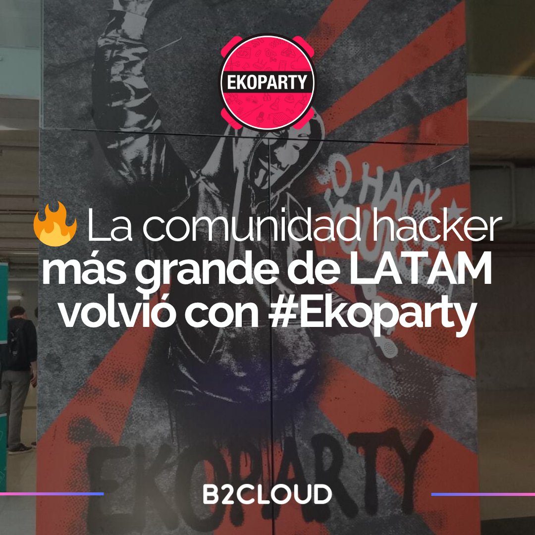 b2cloudtech's tweet image. 🔐@ekoparty  volvió a reunir a la comunidad hacker más grande de LATAM 🇦🇷
 Charlas, innovación y mucha inspiración para seguir aprendiendo y fortaleciendo la cultura de la #Ciberseguridad 💚
¡Gracias @ekoparty por otro gran evento!
 #EKO2025 #TechCommunity #HackingCulture