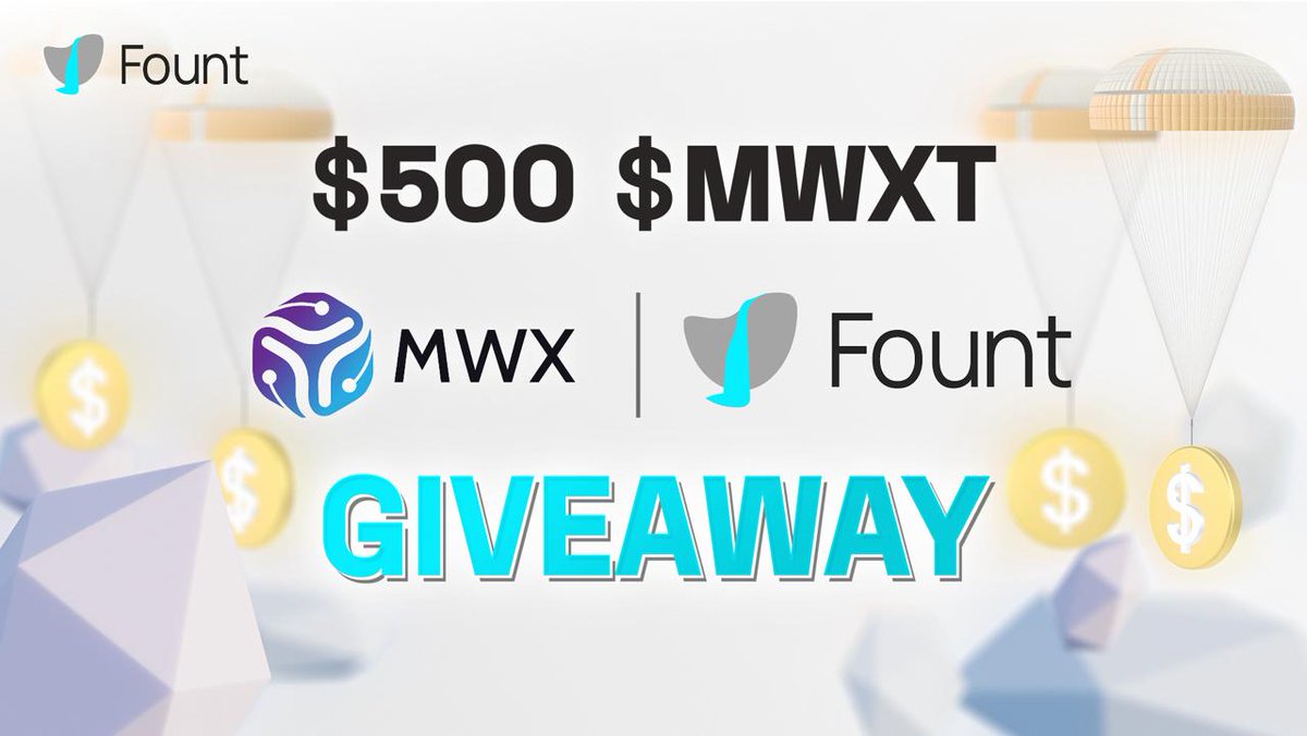FountNetwork's tweet image. Fount’s turning up the heat 🔥🔥🔥
The hype around our new portfolio project made this event a must…
We’re giving away $500 worth of $MWXT tokens to 5 winners with @mwx_ai !
Here’s all you gotta do ↓
◾️ Follow @FountNetwork & @FinceptorApp & @mwx_ai 
◾️ RT
◾️ Drop your…