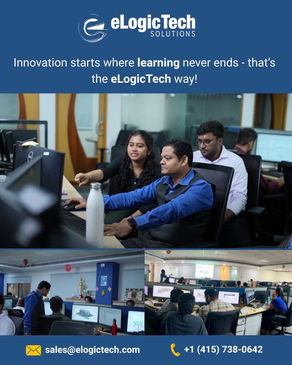 eLogicTechCAD's tweet image. At eLogicTech, continuous learning is at the heart of innovation.Our recent internal training focused on leveraging Artificial Intelligence to enhance accuracy, speed, and decision-making across AEC projects.  
#eLogicTech #AIinAEC #SmartConstruction #BIMInnovation #DigitalTrans