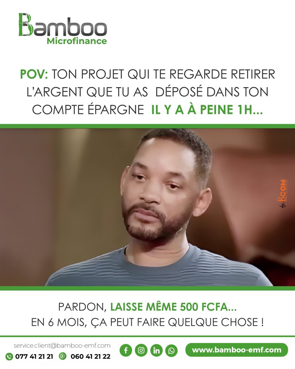 Bamboo_emf's tweet photo. 🟢 𝐈𝐥 𝐧’𝐲 𝐚 𝐩𝐚𝐬 𝐝𝐞 “𝐩𝐞𝐭𝐢𝐭𝐞 𝐞́𝐩𝐚𝐫𝐠𝐧𝐞”, seulement de bonnes habitudes financières.
𝐏𝐫𝐞𝐧𝐞𝐳 𝐥𝐞 𝐫𝐞́𝐟𝐥𝐞𝐱𝐞 𝐝’𝐞́𝐩𝐚𝐫𝐠𝐧𝐞𝐫, 𝐦𝐞̂𝐦𝐞 𝐮𝐧 𝐩𝐞𝐮. Votre futur vous dira merci.

#BambooMicrofinance #épargne #Gabon #microfinance https://t.co/v1nhsPPtAy