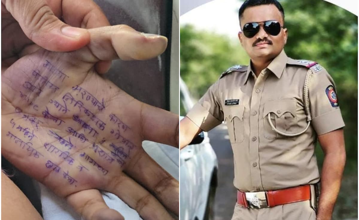 AnubadNews's tweet photo. A promising doctor in Satara, Maharashtra, tragically died by suicide, leaving a note written on her hand. She accused PSI Gopal Badane of repeated rape over five months. This heartbreaking event highlights the urgent crisis of women’s safety in India. 

#JusticeForWomen https://t.co/fDlTjbIOfB