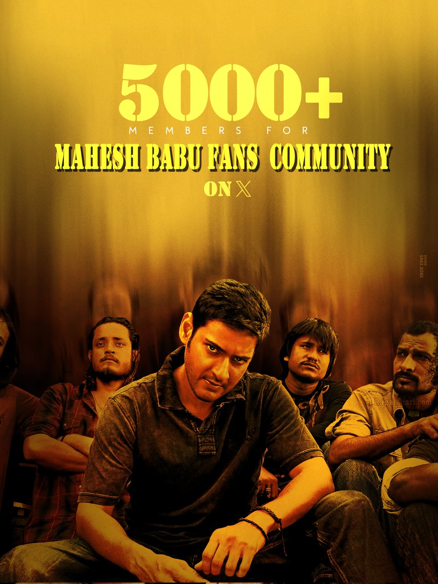 Mahesh Babu News🦁 (@maheshbabunews) on Twitter photo MILESTONE ALERT!❤️🔥
Our “Mahesh Babu Fans” community just smashed 5K+ members! 💥 From one passionate soul to this unstoppable army.. Let’s Build it up..Share the love, tag your squad, and charge towards 10K! 🔥
#SSMB29 #GlobeTrotter <a href="/urstrulyMahesh/">Mahesh Babu</a> MILESTONE ALERT!❤️🔥
Our “Mahesh Babu Fans” community just smashed 5K+ members! 💥 From one passionate soul to this unstoppable army.. Let’s Build it up..Share the love, tag your squad, and charge towards 10K! 🔥
#SSMB29 #GlobeTrotter <a href="/urstrulyMahesh/">Mahesh Babu</a>