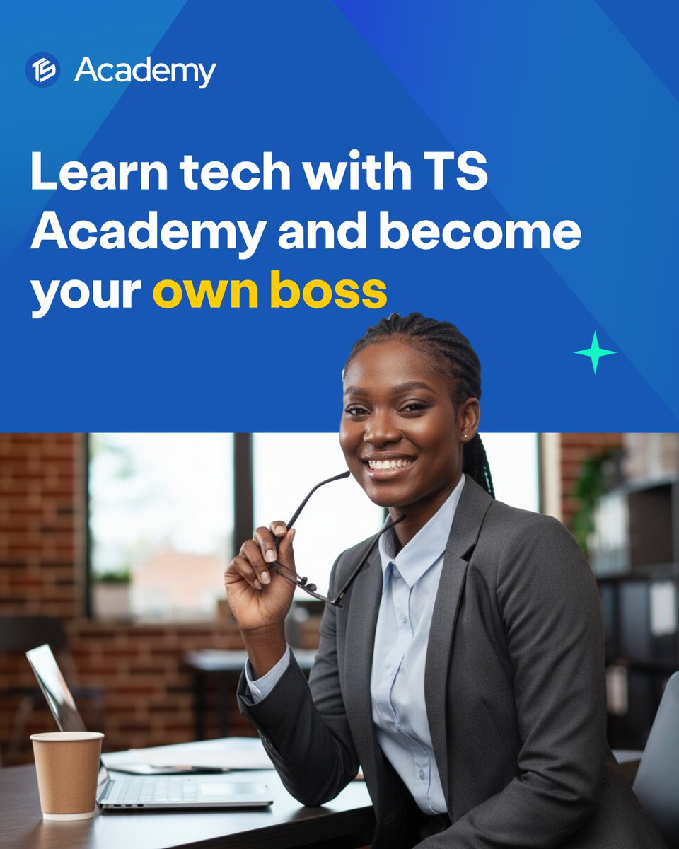 TSAcademyOnline's tweet image. Your degree isn't enough!
Especially not in today’s economy.
 Get a profitable tech skill that makes you job-proof. Learn with TS Academy and finally call your own shots.
Apply for a scholarship now with the link in bio.