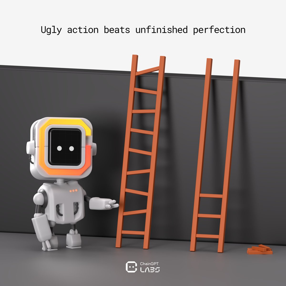 ChainGPT_Labs's tweet image. Friendly reminder:

Perfection hides behind hesitation.

Action, even the messy kind, builds understanding.

And understanding is where progress begins.