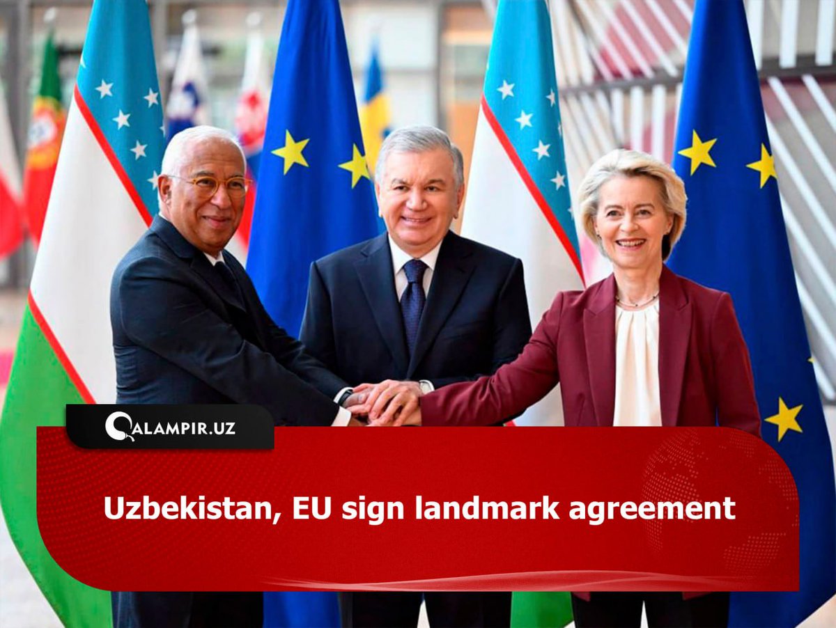 Uzbekistan, EU sign landmark agreement

Today, October 24, a solemn ceremony was held in Brussels to mark the signing of the Enhanced Partnership and Cooperation Agreement between the Republic of Uzbekistan and the European Union.

Read more  👉qalampir.uz/en/n/126074