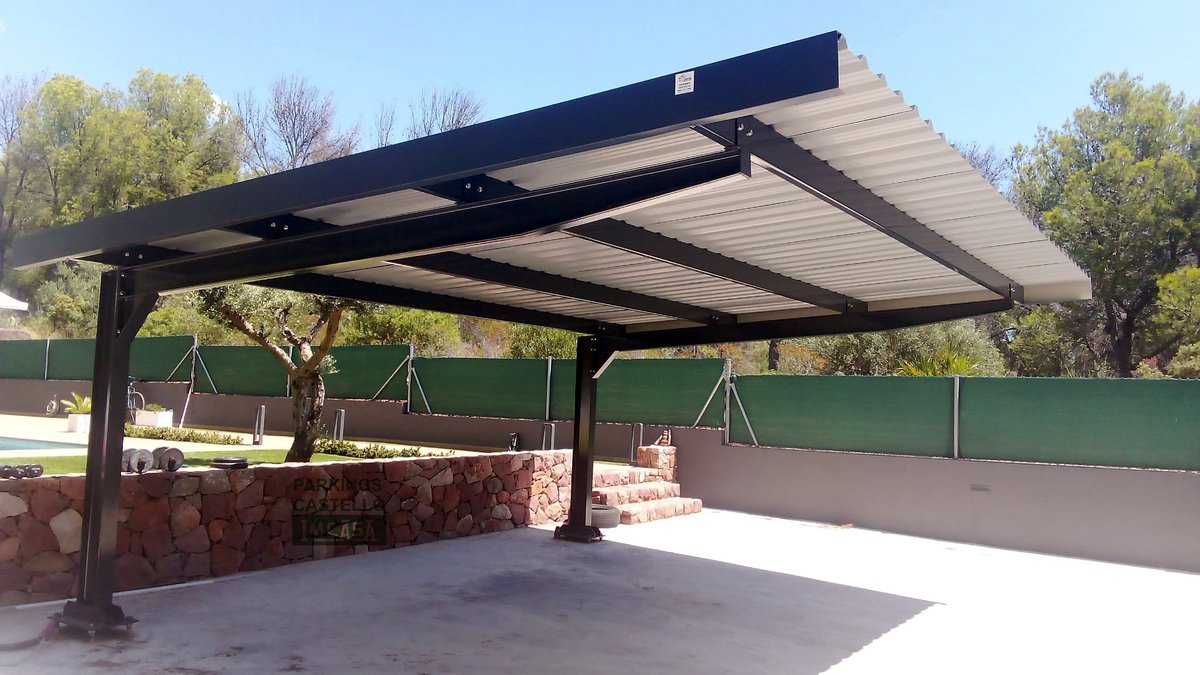CastelloImcasa's tweet photo. ✔️Instalación de #marquesina para #Parking en casa particular en #Benicasim.

Marquesina modelo #imcasa, galvanizada en caliente y pintada en gris oscuro, igual que la chapa de cubierta según solicita el cliente.

Marquesina para aparcamiento para dos coches, de 6x5m de cubierta https://t.co/DWB4la5Epl