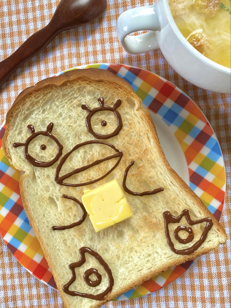 sachi122521's tweet image. エリーのバタートーストとカボチャスープ🍞🎃
#銀魂