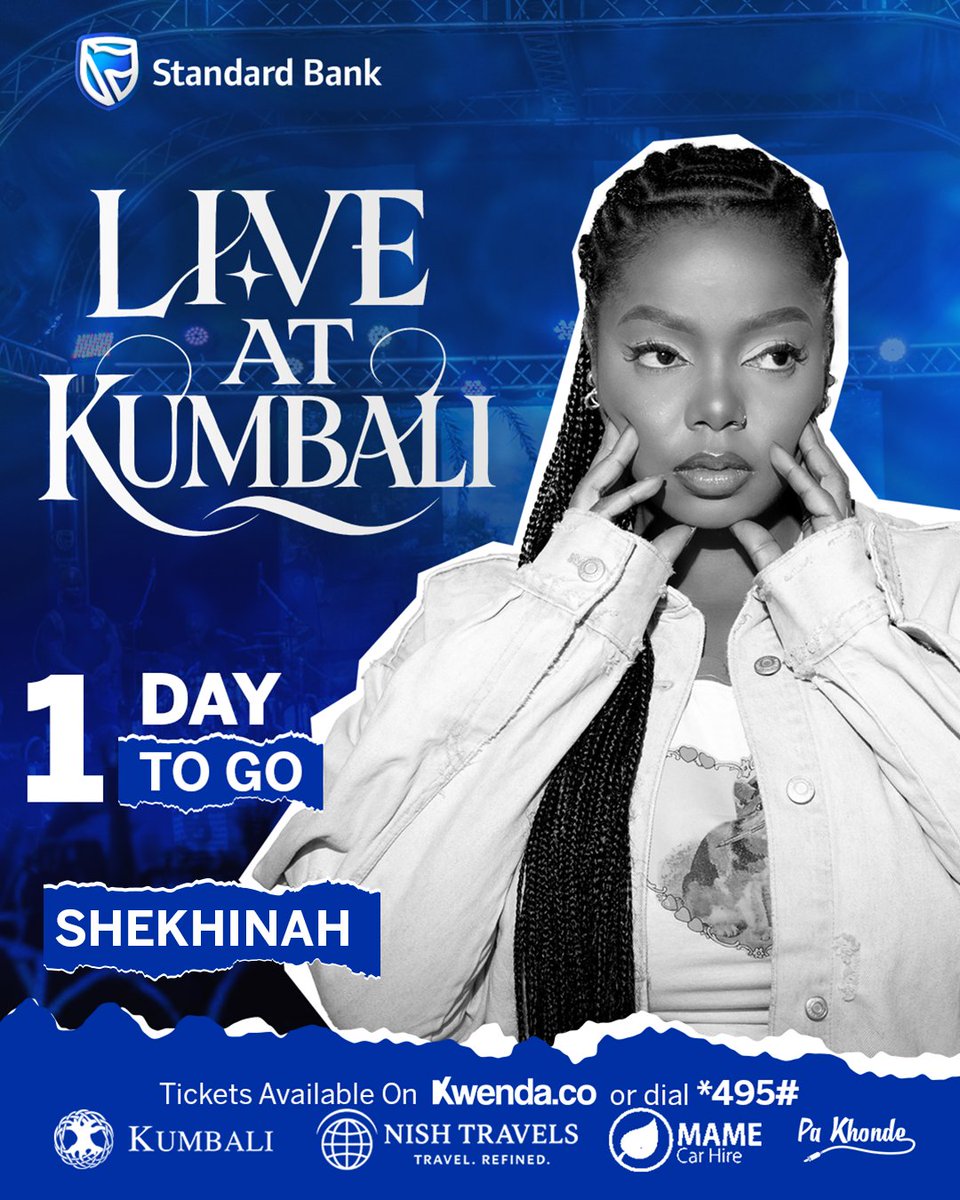 LIVEatKumbali's tweet photo. It’s happening TOMORROW! 🔥
@shekhinahd jets in, and she is prepared to light up
the stage LIVE at Kumbali!

Drop that fire emoji in the comments if you're as
excited as we are to experience the magic LIVE at
Kumbali! https://t.co/g6UsaTpidR