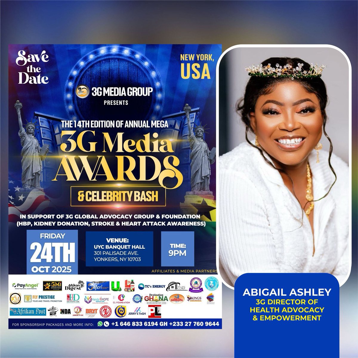 FOR IMMEDIATE RELEASE

Meet <a href="/AbigailAshley_/">abigail ashley</a> — 3G Director of Health Advocacy and Empowerment

3G Media proudly introduces Abigail Ashley, a distinguished health advocate, broadcast journalist, and philanthropist, as its Director of Health Advocacy and Empowerment.