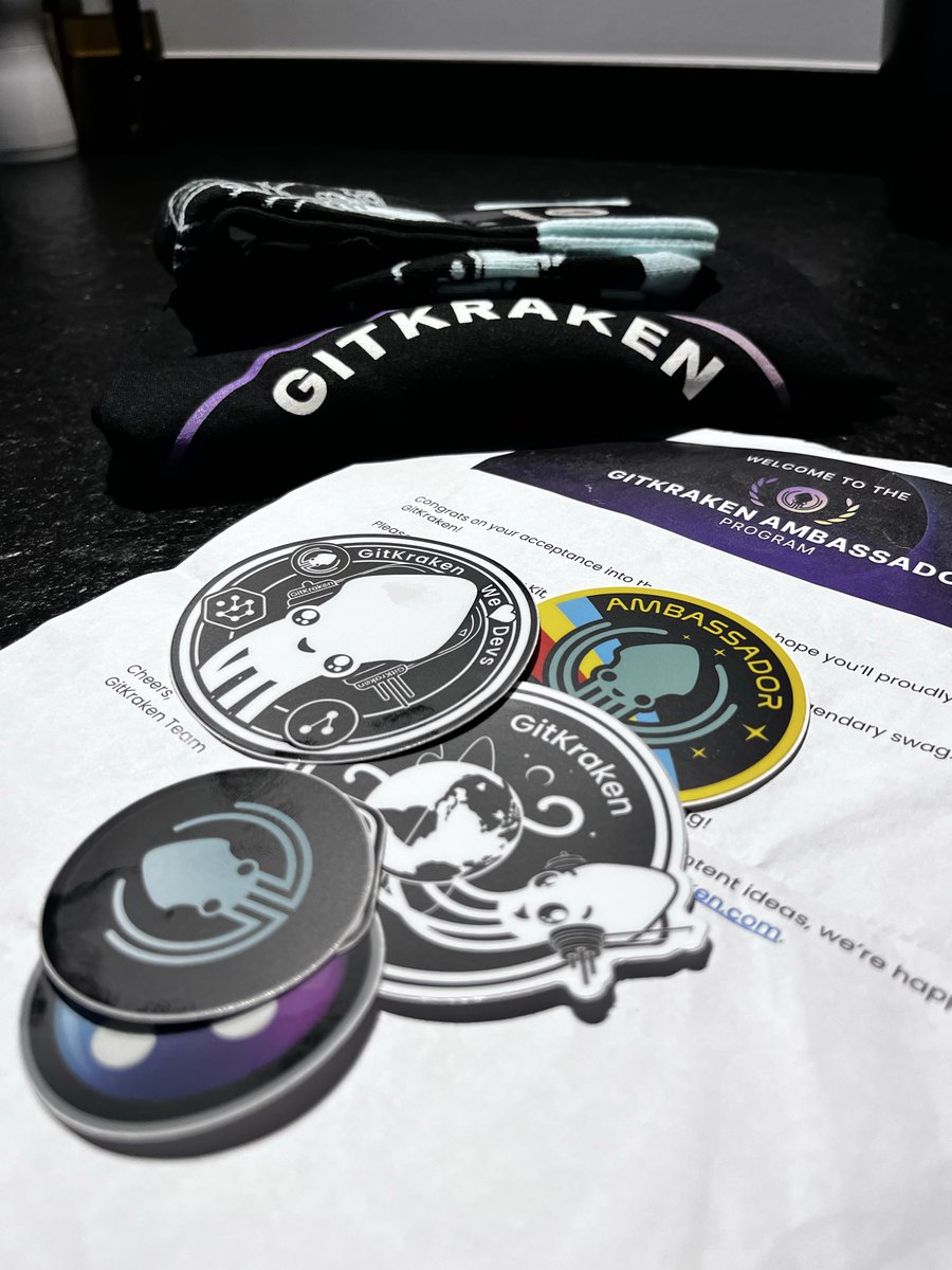 zajkowskimarcin's tweet image. Thanks @GitKraken for the SWAG and for another year of being a proud ambassador of still IMO the best git client on Earth! 
Keep up the good work 🙌💪🫡