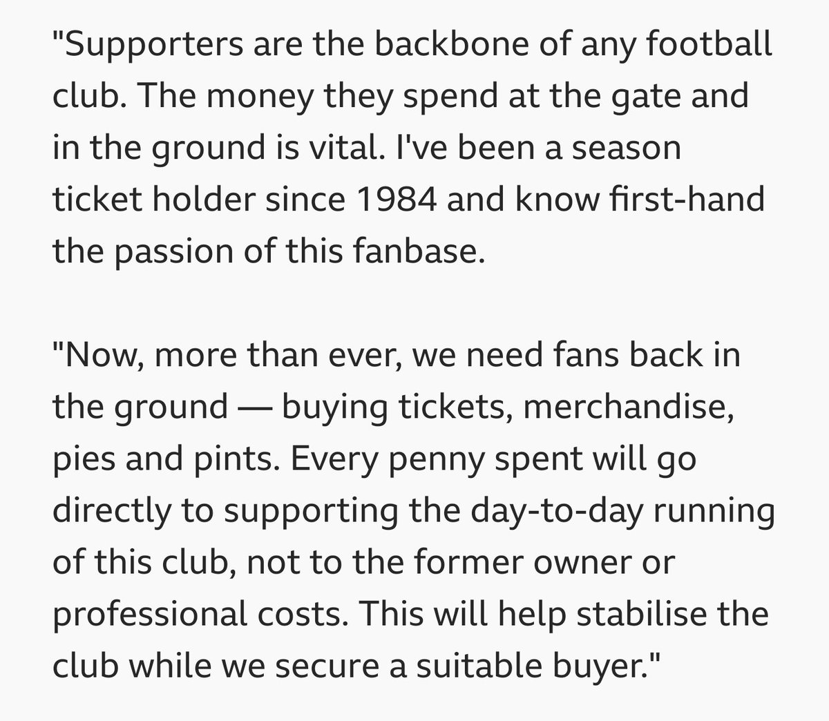 You know the deal, ladies and gentlemen. No money being paid into DC's pockets anymore.

Get Hillsborough packed out!!

#swfc