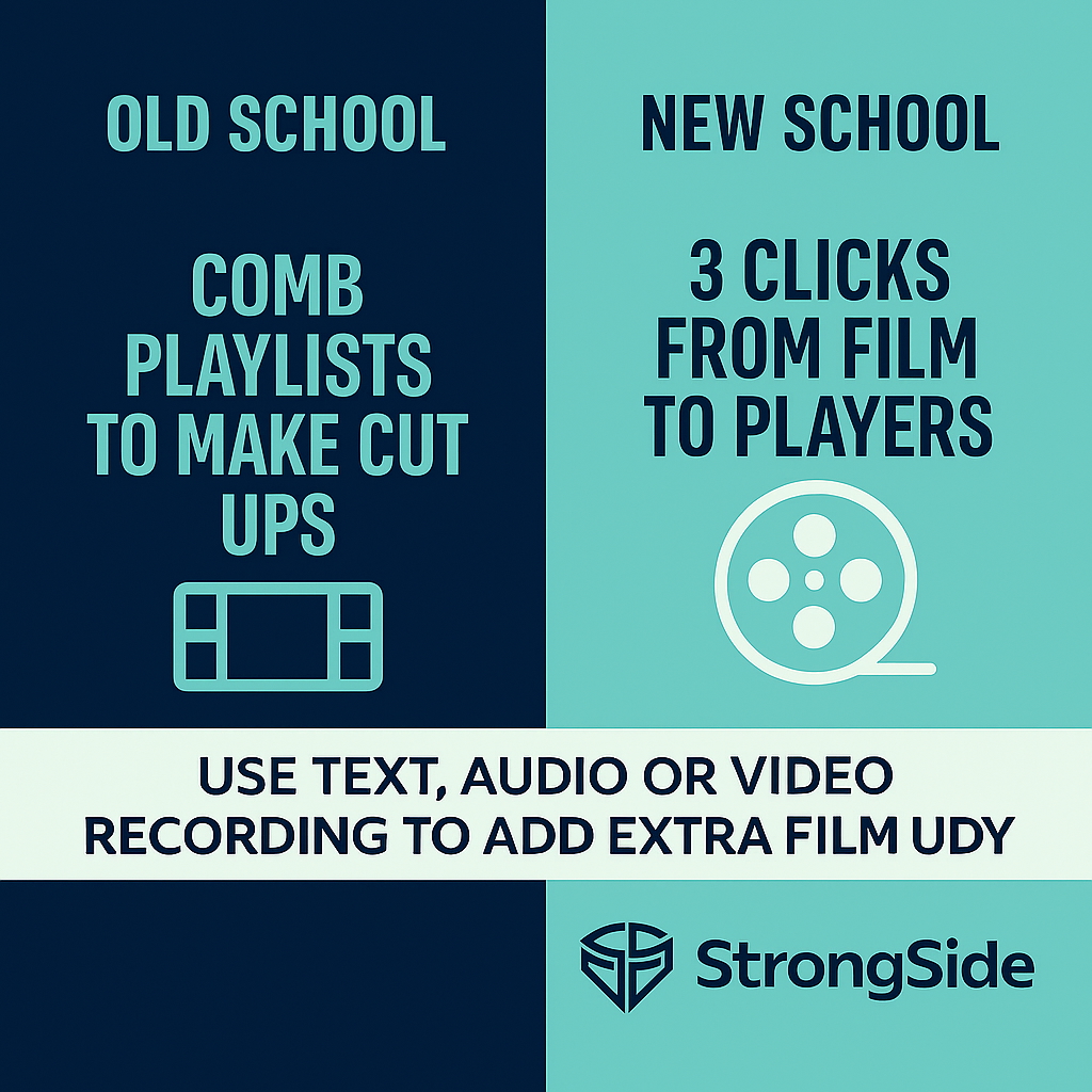 StrongsideApp's tweet image. Deliver exactly what players need to see — faster, clearer, and more accessible

See How: rfr.bz/t858a00

#StrongSide #CoachSmarter #OldSchoolvsNewSchool #ForCoaches #ByCoaches #FootballCoaching #CoachingTools #HighSchoolFootball