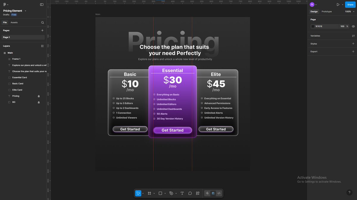 Animotion07's tweet image. Working on a Interactive Saas Pricing Page.
@rive_app @figma #UX #UI #UIDesign