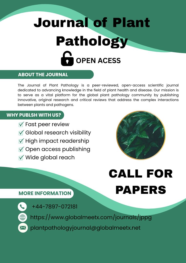 The Journal of Plant Pathology (JPPG) We publish original research, reviews, and case studies that support sustainable agriculture and global food security. For submissions &amp; queries: WhatsApp us at +44 7897 072181 Visit: globalmeetx.com/journals/jppg #plantpathology