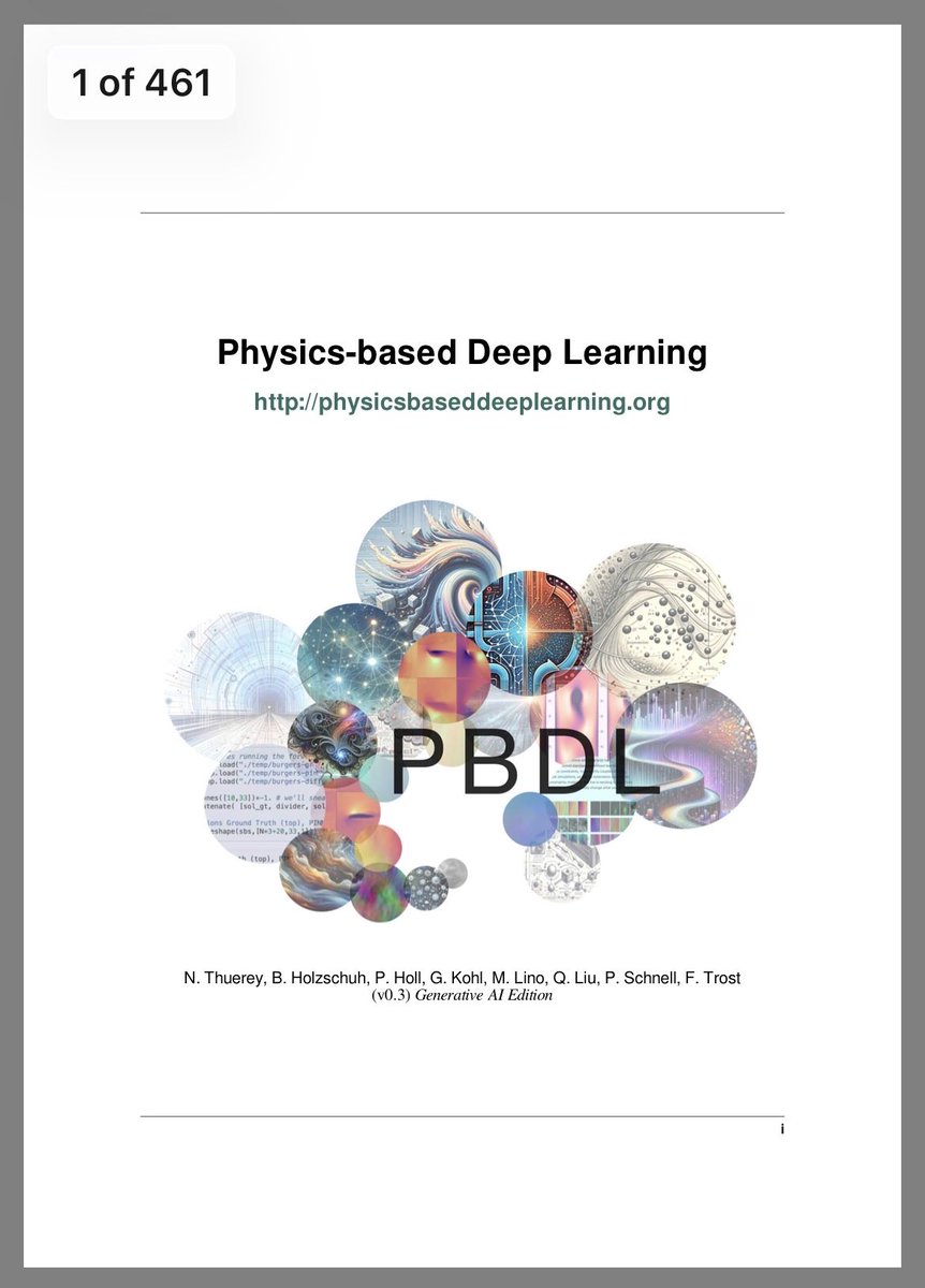 🔥 Another Great find on Arxiv

"Physics-Based Deep Learning"

Total 461 pages , book freely available on Arxiv. Grab the free copy niw

Link in comments 😎 👇