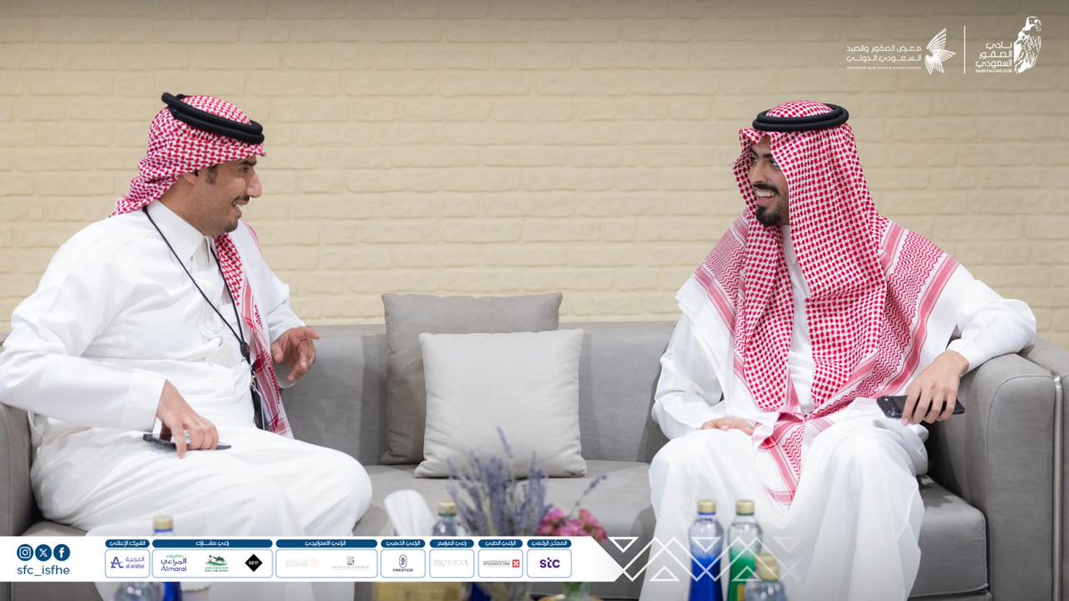 NCF_ISFHE's tweet photo. 📸 | جانب من زيارة عضو مجلس إدارة الاتحاد السعودي للهجن @scrfSA الأمير سلطان بن سعود بن عبدالله آل سعود لـ #معرض_الصقور_والصيد_السعودي_الدولي 2025 

#عالم_يشبهك https://t.co/p6S23Rl4A9