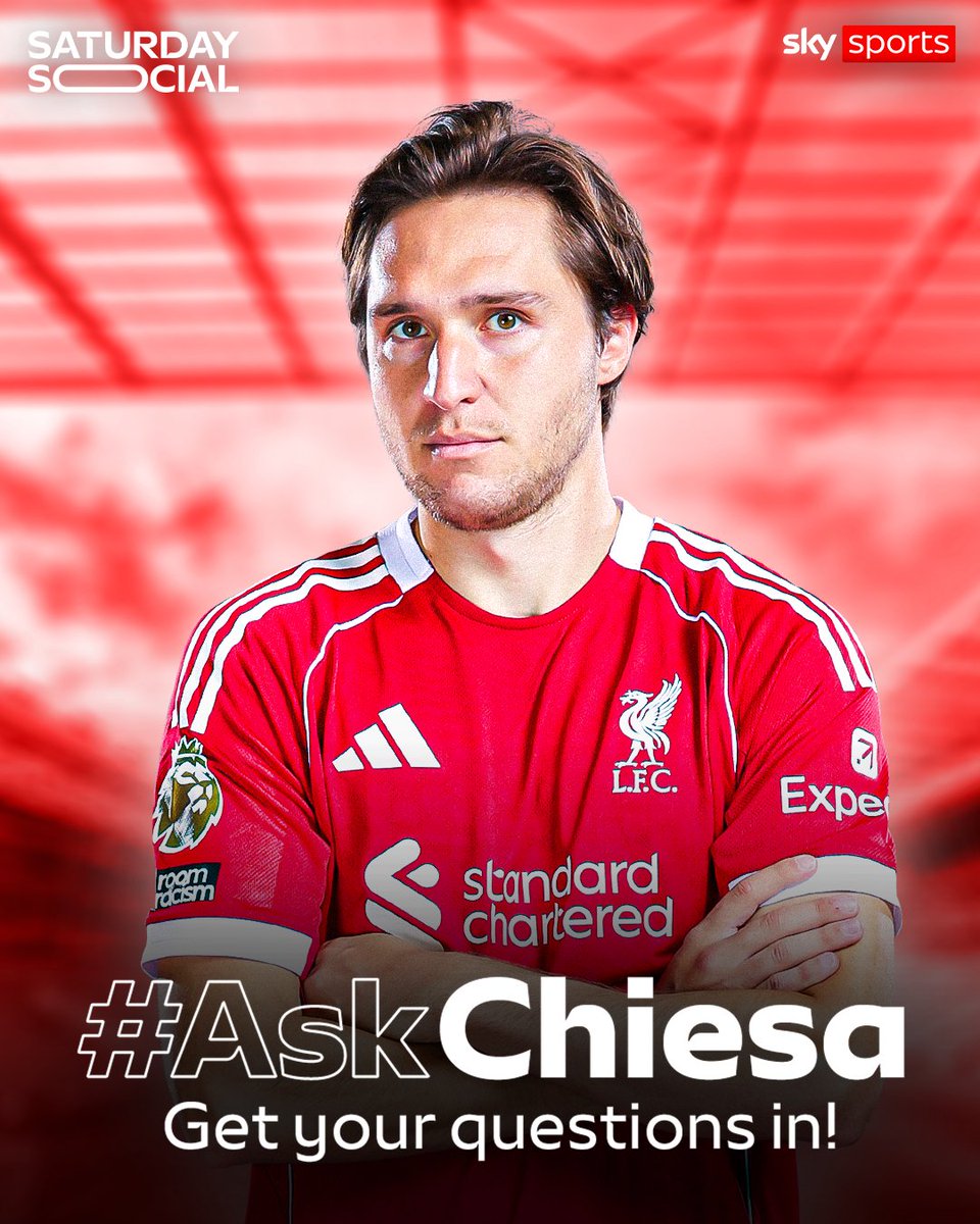 Got a question for Federico Chiesa? 🤔
 
Send in your questions below and we will ask him the best ones! 👇