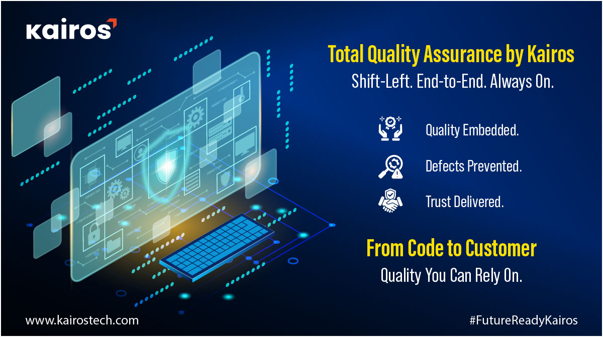 Quality isn’t optional - it’s the foundation of trust.
QAOps brings continuous testing into DevOps to catch defects early.

Kairos Total QA ensures quality at every step with AI-driven, shift-left testing. kairostech.com/quality-assura…
 
#QAOps #DevOps #QualityAssurance #KairosTech