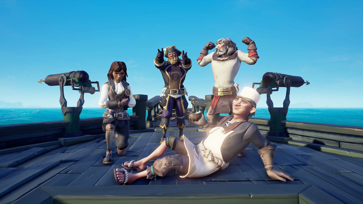 aDreamingNomad's tweet photo. @SeaOfThieves I really like the idea of Role Themed cosmetics.
Could we perhaps have these Roles themed with each of the other Companies???
Like a
Gold Hoarder Crew,
Order of Souls Crew,
Reapers Crew Roles,
Athenas Crew Roles.
#SeaOfThieves #CrewRoles #CrewStyle https://t.co/9DarLxVaJM