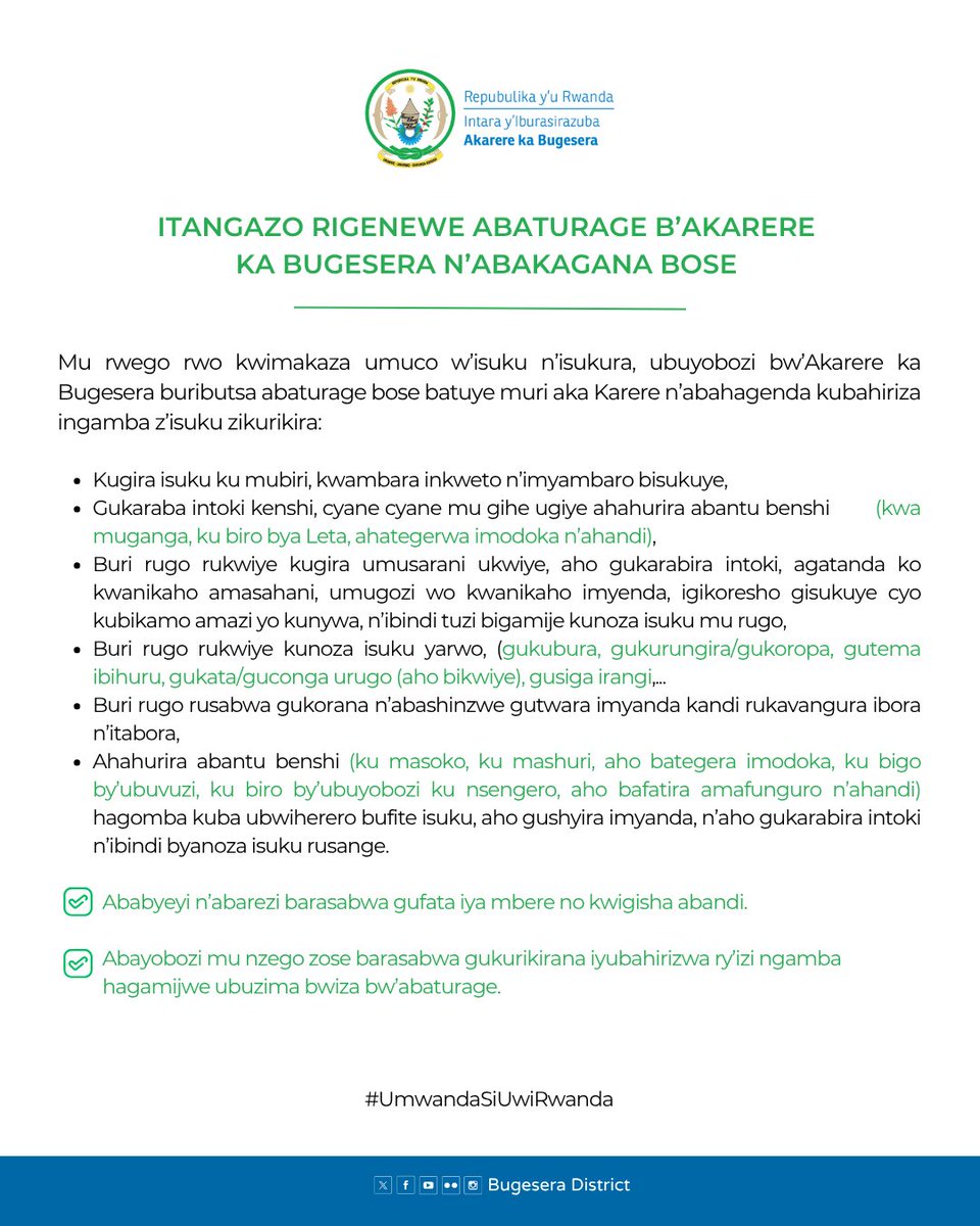 Bugesera District tweet media