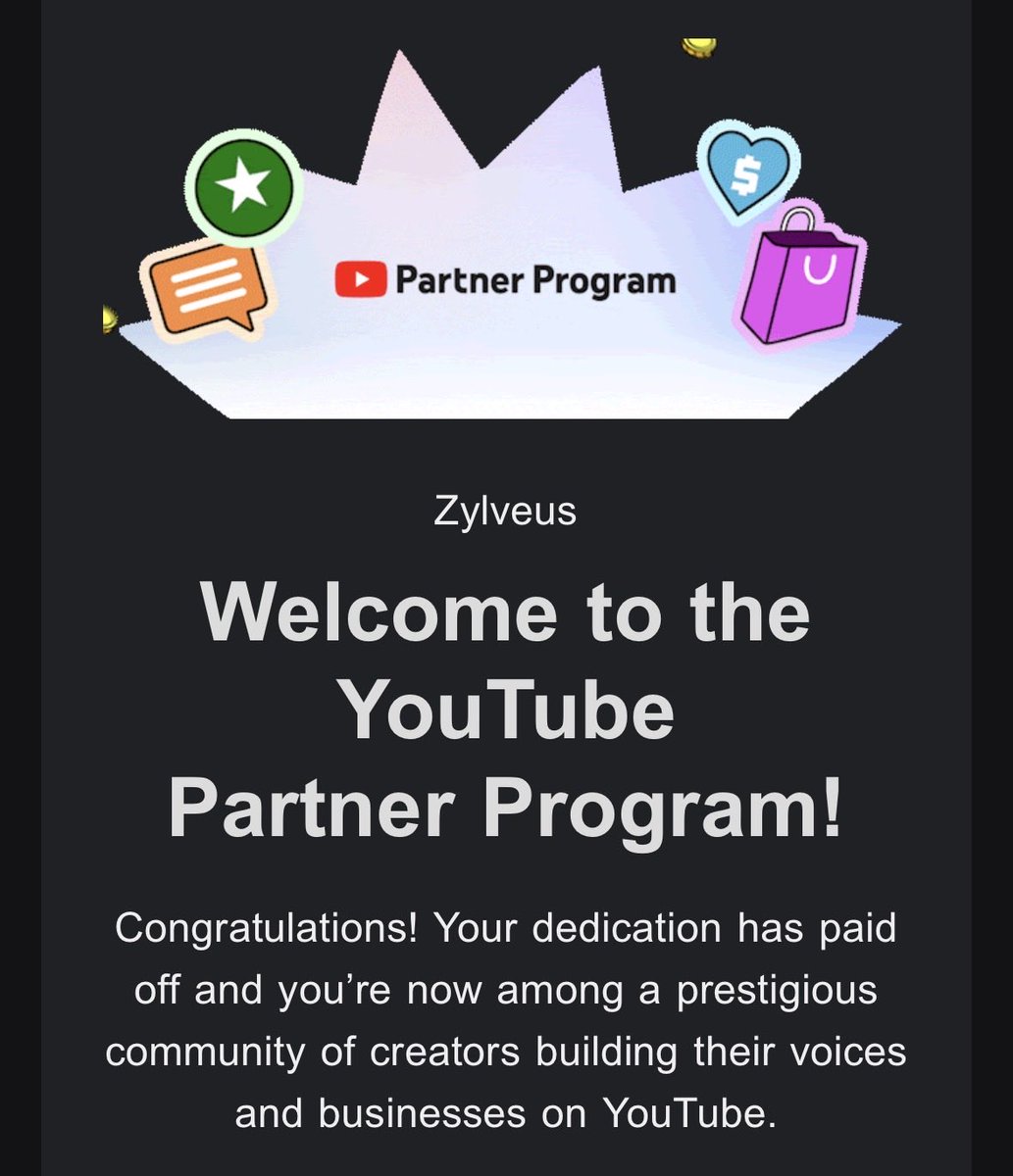 Zylveus's tweet image. YOOO BIG W LETS GO MAN
#YouTubePartnerProgram