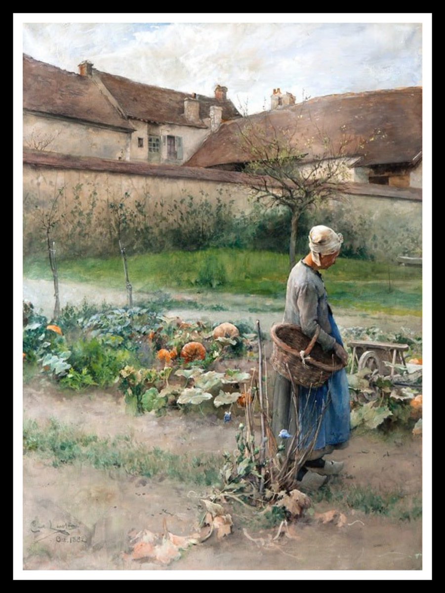 abderoud's tweet image. "Pumpkins", 1882
By Carl Larsson, (1853 - 1919) Swedish artist.
Paper, watercolor
Gothenburg Art Museum.